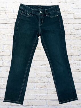 WHBM Blanco Crop Leg Black Jeans size 0